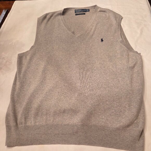 Polo by Ralph Lauren Men's 100% Pima Cotton Sweater Vest, Size XXL - Picture 1 of 4